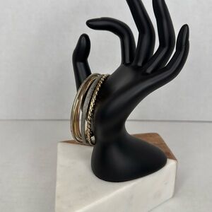 Vintage Gold and Silver Bangle Set lot C9